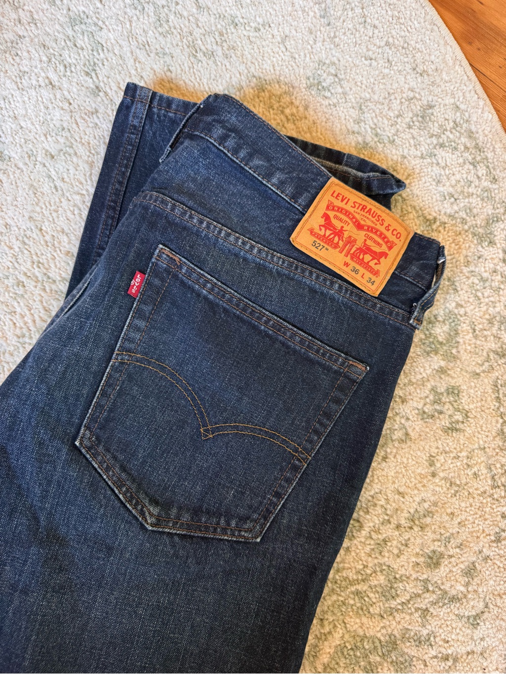 Levi's Men’s Dark Blue Straight Jeans